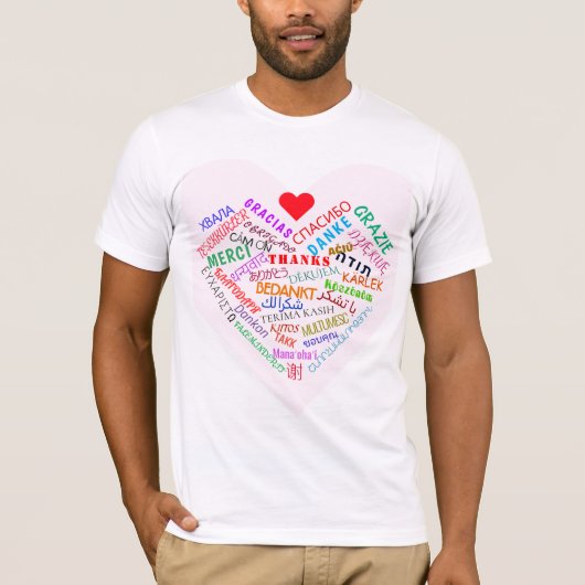 T-shirt MERCI - Multi Language - International - (Devant)