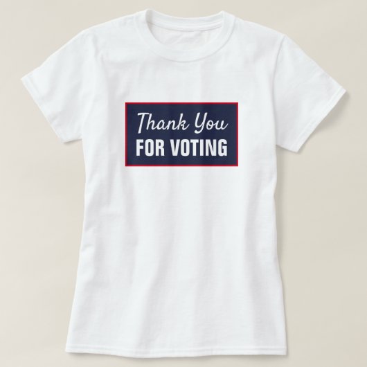 T-shirt Merci non partisan pour le vote (Design devant)