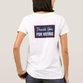 T-shirt Merci non partisan pour le vote (Dos)