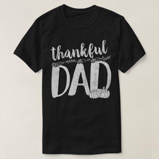 T-shirt Merci papa famille Thanksgiving (Design devant)
