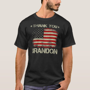 T-shirt Merci politique du drapeau de l'Amérique vintage