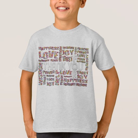T-shirt Merci Pour ... Cœurs (Devant)