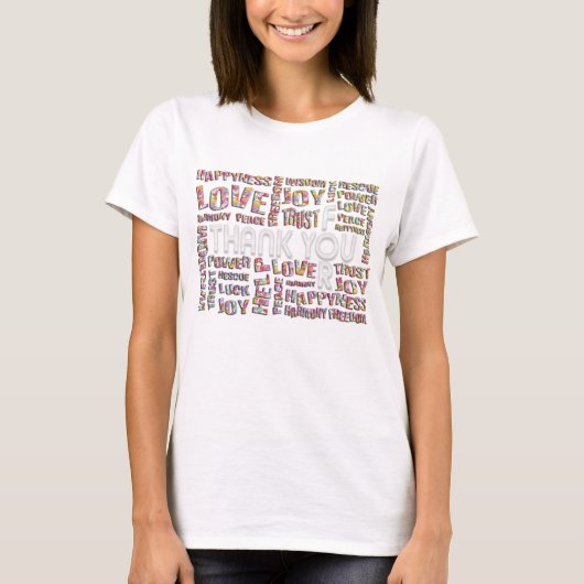 T-shirt Merci Pour ... Cœurs (Devant)
