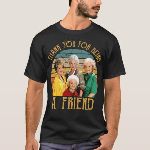 T-shirt Merci Pour Être Un Ami Vintage