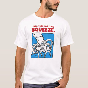 T-shirt "Merci pour la pression Funny Squid Deep Sea Illus
