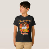 T-shirt Merci pour mon chien Papillon Thanksgiving Je suis (Devant entier)