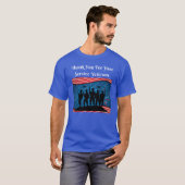 T-shirt Merci Pour Vos Anciens Combattants En Service Acti (Devant entier)
