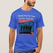 T-shirt Merci Pour Vos Anciens Combattants En Service Acti (Devant)
