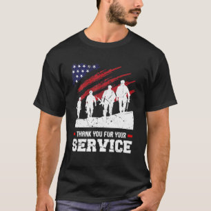 T-shirt Merci pour votre liberté de service Vetera du père