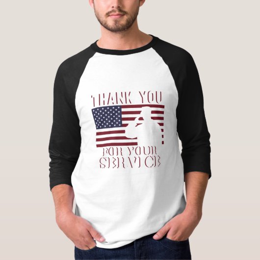T-shirt Merci Pour Votre Service Joyeux Jour Des Anciens C (Devant)