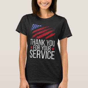 T-shirt Merci Pour Votre Service Memorial Day American F