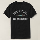 T-shirt Merci Science Pro Vaccine Im Vacciné (Design devant)