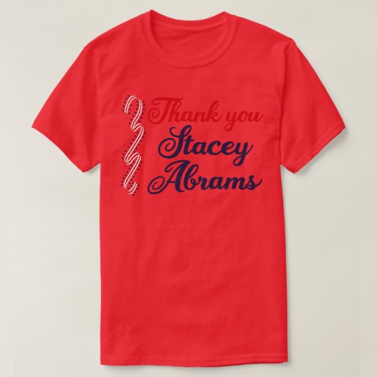 T-shirt Merci Stacey Abrams (Design devant)