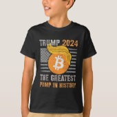 T-shirt Merci Trump 2024 Plus grande pompe dans l'histoire (Devant)