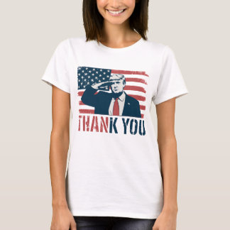 T-shirt merci trump patriotique
