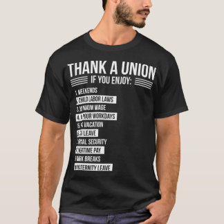 T-shirt Merci Un Syndicat Si Vous Profitez De La Fête Du T