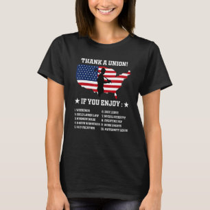 T-shirt Merci Une Fête du Travail Du Syndicat Célébre La F