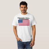 T-shirt Merci, vétérans (Devant entier)