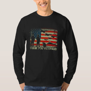 T-shirt Merci Vétérans de combat Bottes de coquelicot Vétè
