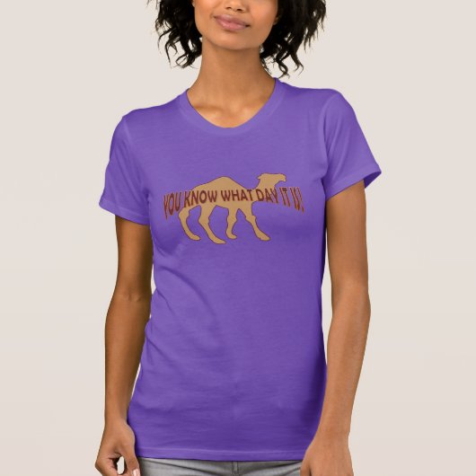 T-shirt Mercredi camel (Devant)