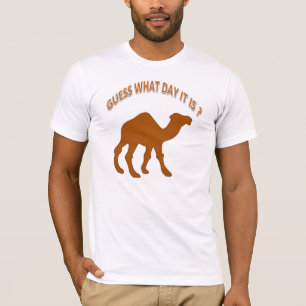 T-shirt Mercredi Journée Bosse ! Chameau Devinez Quel Jour