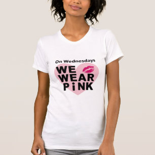 T-shirt Mercredi On Porte Du Rose Drôle De Saint-Valentin 