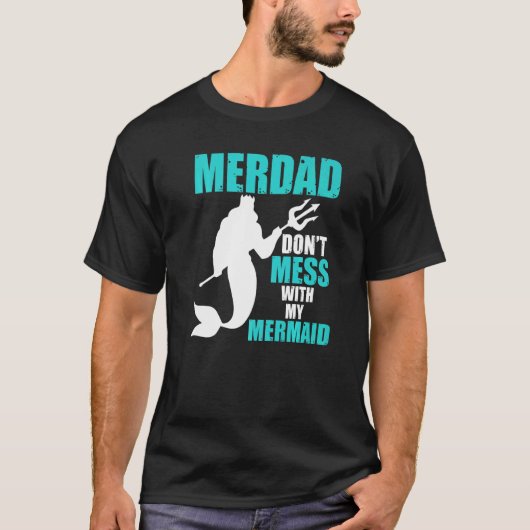 T-shirt Merdad Mermaid Sécurité Papa 1 (Devant)