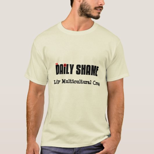 T-shirt Merde multiculturelle gauchiste (Devant)