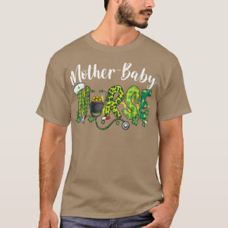 T-shirt Mère Baby Nurse St Patrick's Day 2023 Femmes Fille