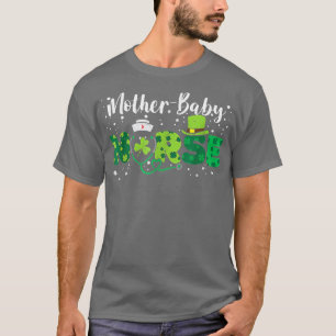 T-shirt Mère Baby Nurse St Patrick's Day 2023 Femmes Fille