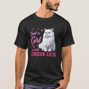 T-shirt Mère chat JUSTE UNE FILLE ET SES CHATS PERSANS Drô