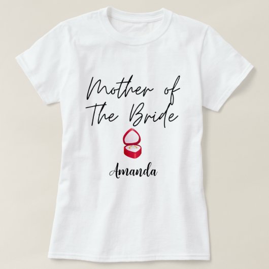 T-shirt Mère customisée De La Fête De Bachelorette Mariée (Design devant)