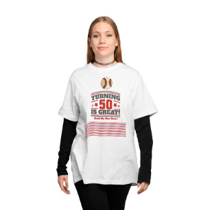 T-shirt Mère de baseball 50e anniversaire