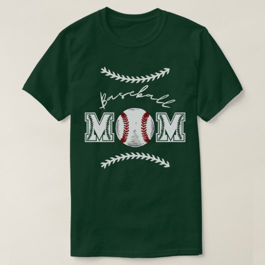 T-shirt Mère de baseball 8 (Design devant)