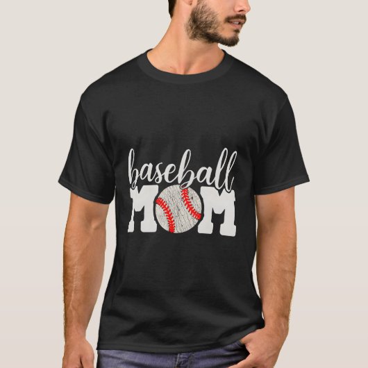 T-shirt Mère de baseball applaudissant Mère de (Devant)