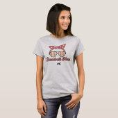 T-shirt Mère de baseball de style rétro (Devant entier)