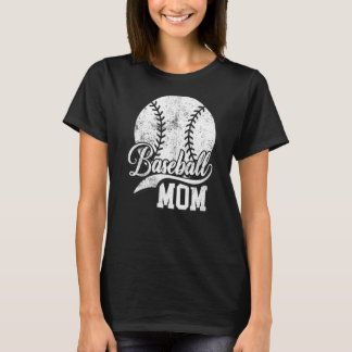T-shirt Mère de baseball Maman Femmes Vintages Mama Fête d