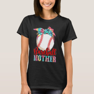 T-shirt Mère de baseball Maman Gigi Arc-en-ciel Messine Bu