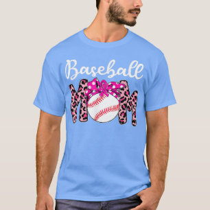 T-shirt Mère de baseball rose Ruban Conscience du cancer d