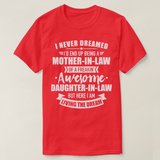 T-shirt Mère de belle-fille (Design devant)