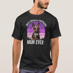 T-shirt Mère de berger allemand féminine Femmes Chien vint