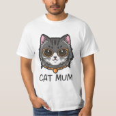 T-shirt mère de chat (Devant)