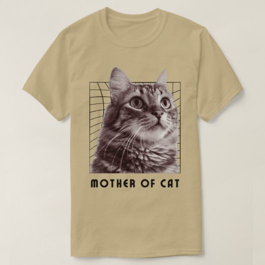 T-shirt Mère de chat (Design devant)