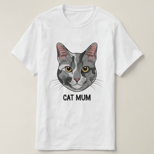 T-shirt mère de chat (Design devant)
