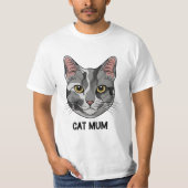 T-shirt mère de chat (Devant)