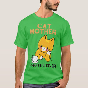 T-shirt Mère de chat amateur de café 2