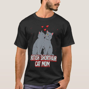 T-shirt Mère de chat British Shorthair