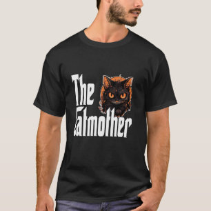 T-shirt Mère de chat drôle Catmère Chat noir malsain Mère