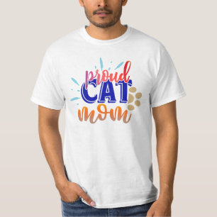 T-shirt Mère de chat fière