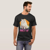 T-shirt Mère de chat persan FANCY AF Propriétaire de chat  (Devant entier)